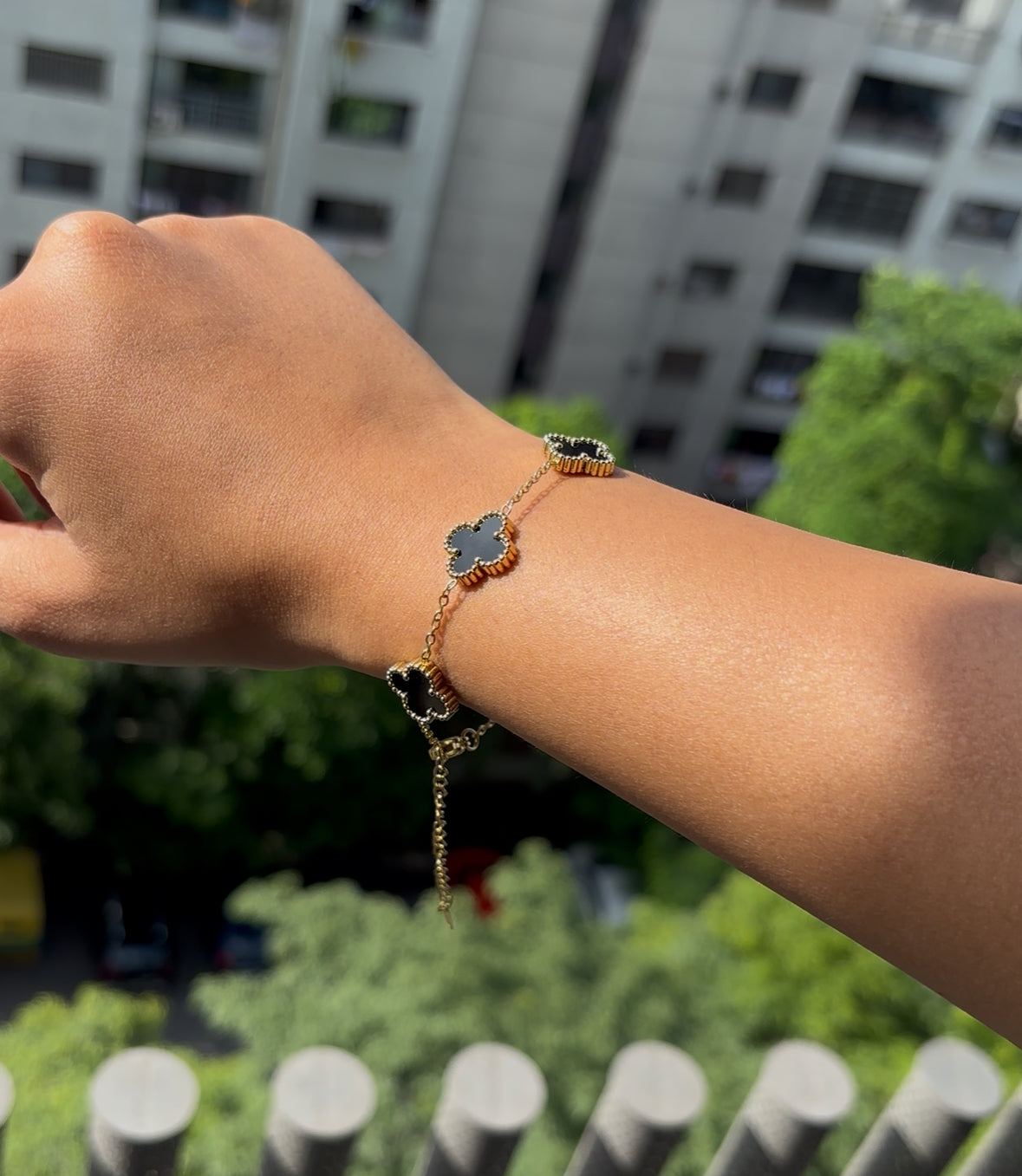 matching clover bracelets