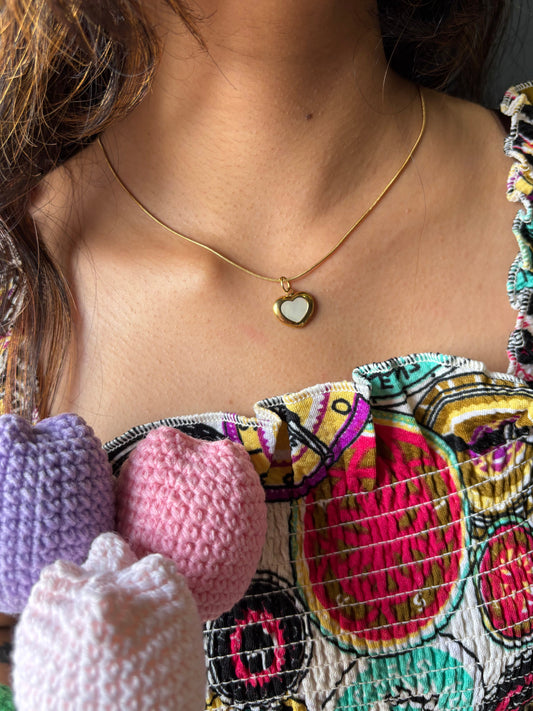 reversible heart necklace