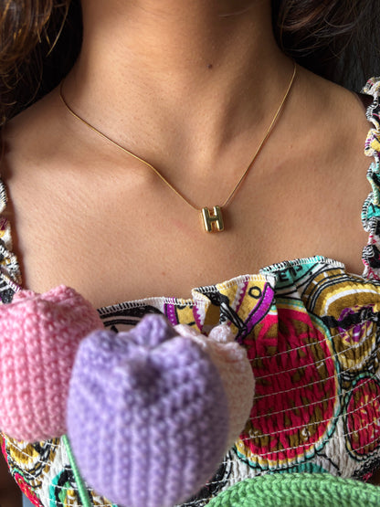 Initial necklace