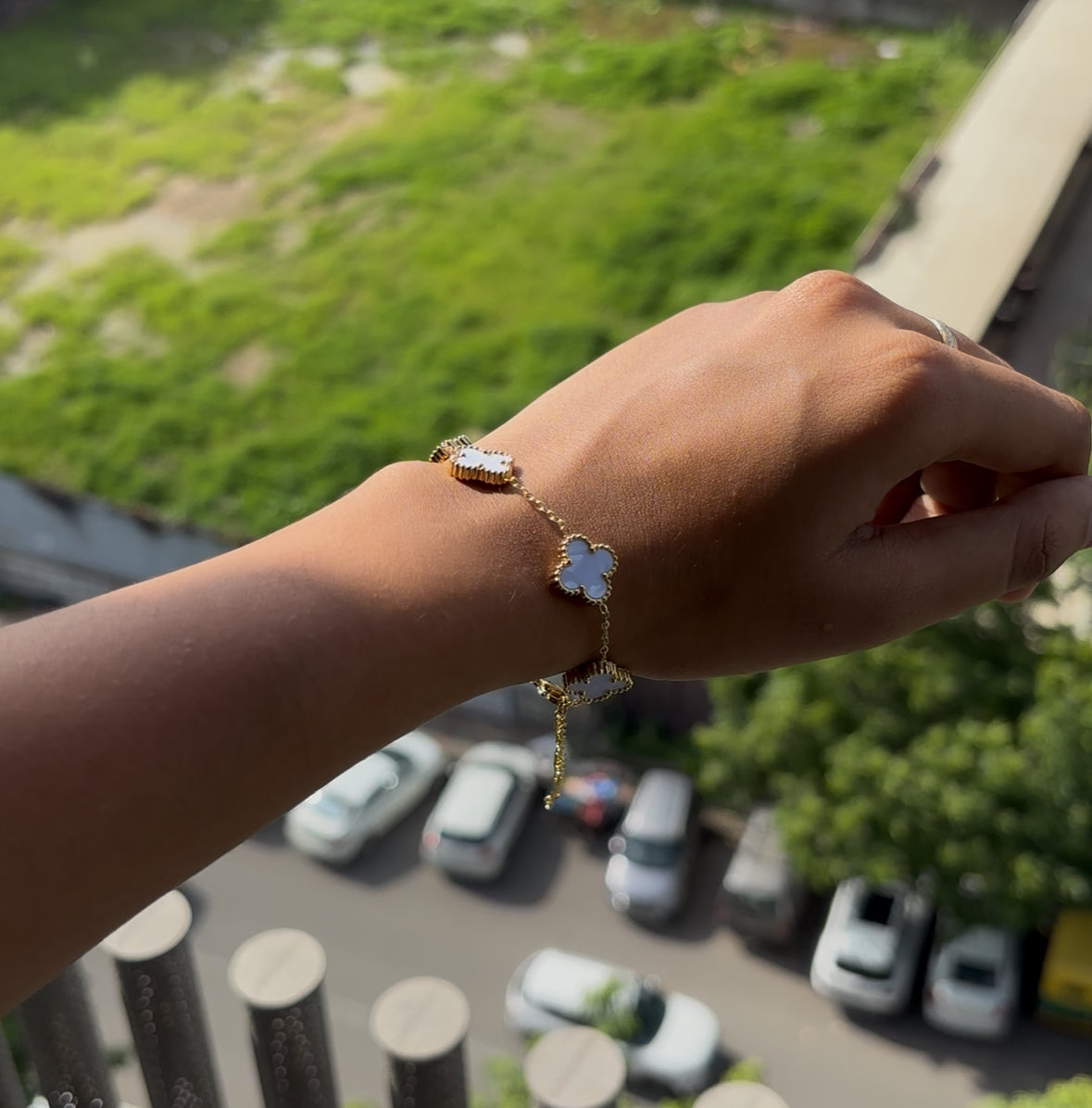 matching clover bracelets