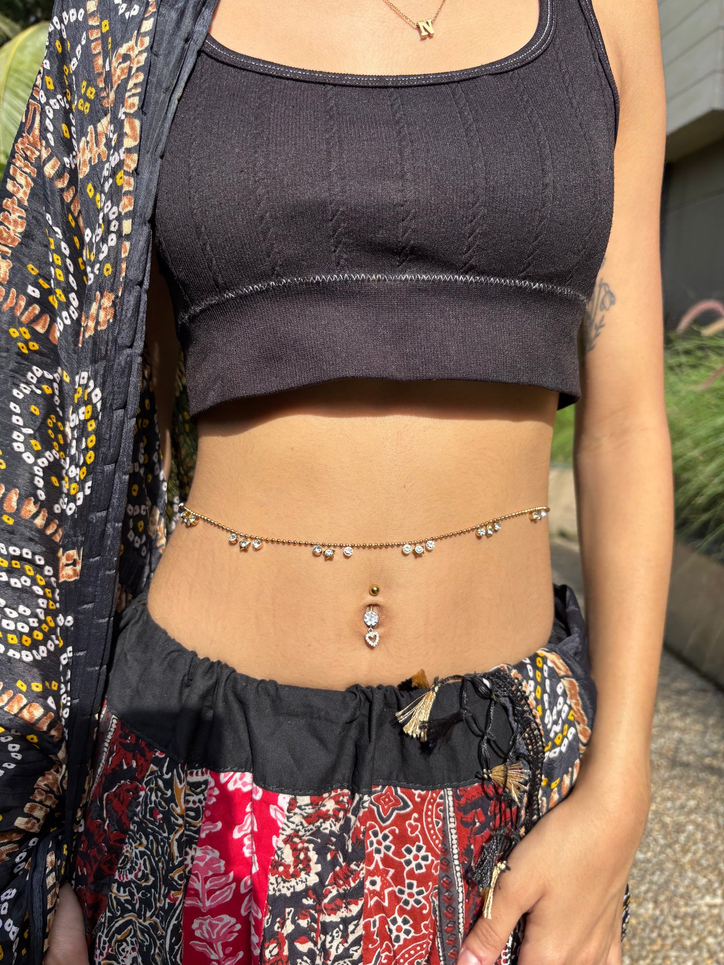 star dangling waistchain