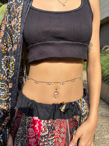 star dangling waistchain