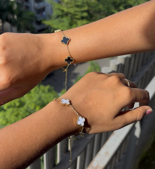 matching clover bracelets