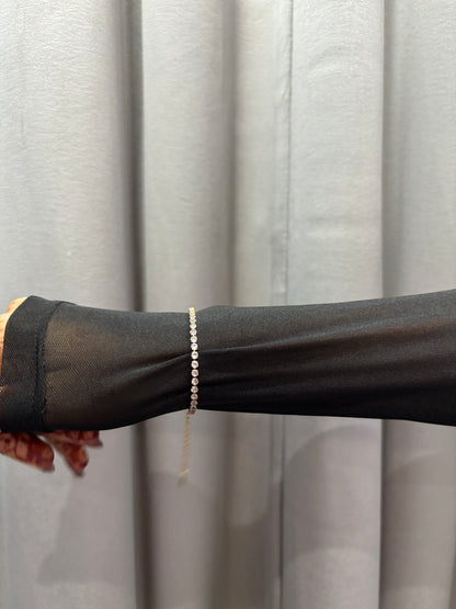 pink tennis bracelet